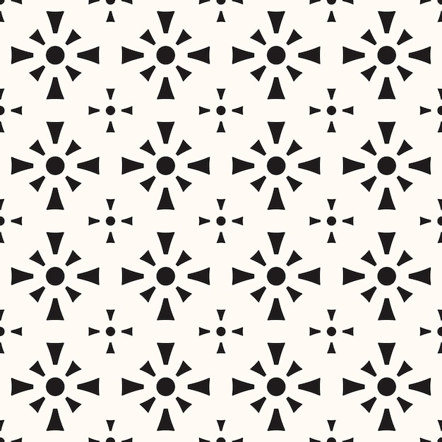 Vector Geometric Abstract Seamless Monochrome Pattern Texture Background