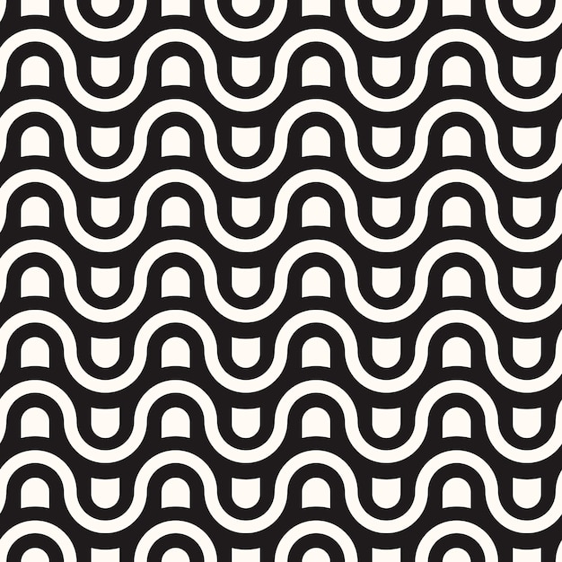 Vector Geometric Abstract Seamless Monochrome Pattern Texture Background