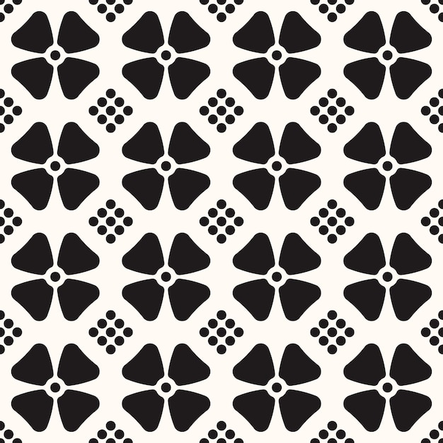 Vector Geometric Abstract Seamless Monochrome Pattern Texture Repeating Background