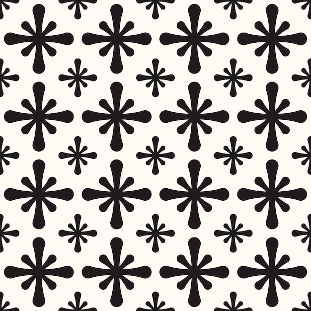 Vector Geometric Abstract Seamless Monochrome Pattern Texture Repeating Background