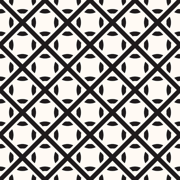 Vector Geometric Abstract Seamless Monochrome Pattern Texture Repeating Background