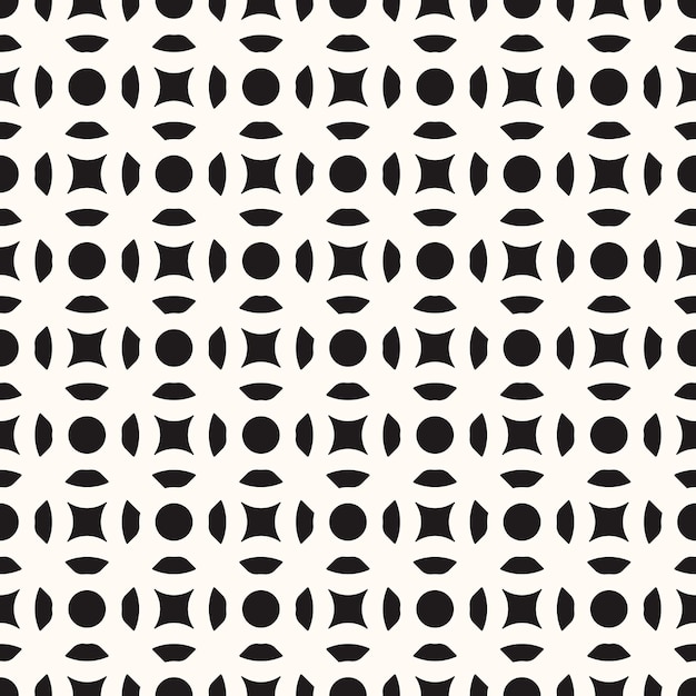 Vector Geometric Abstract Seamless Monochrome Pattern Texture Repeating Background