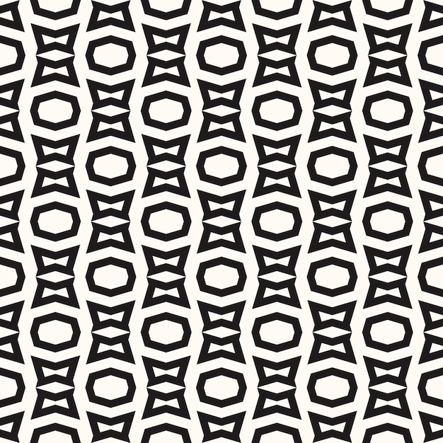 Vector Geometric Abstract Seamless Monochrome Pattern Texture Repeating Background