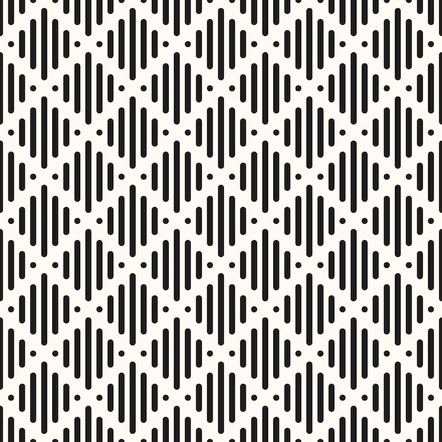 Vector Geometric Abstract Seamless Monochrome Pattern Texture Repeating Background