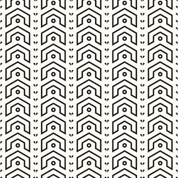 Vector Geometric Abstract Seamless Monochrome Pattern Texture Repeating Background