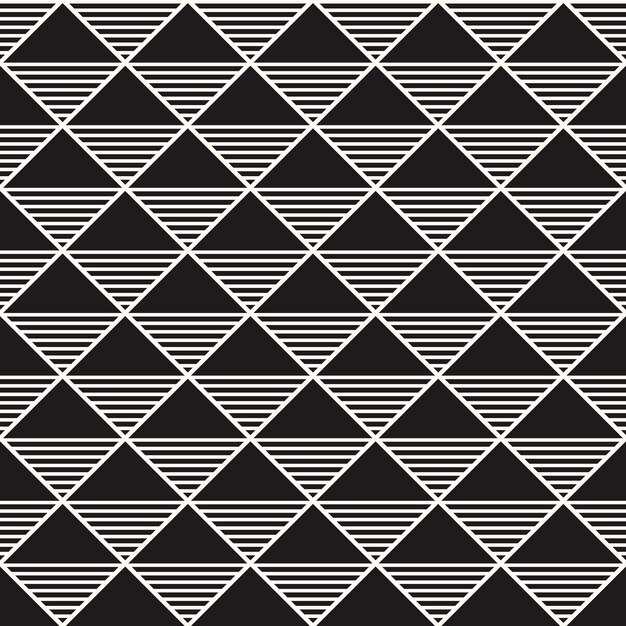 Vector Geometric Abstract Seamless Monochrome Pattern Texture Repeating Background