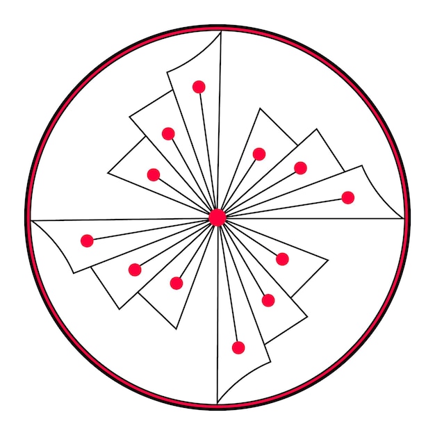 Vector vector geometric circle drawing