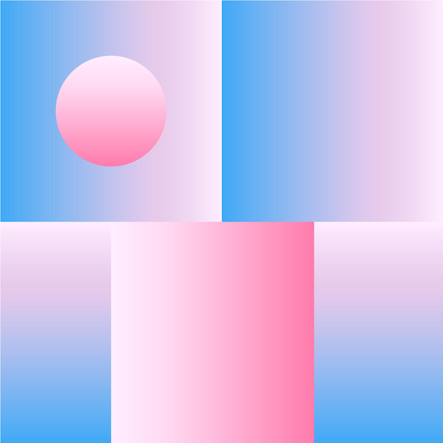 Vector Geometric Smooth blue pink gradient Background in Material Design style Simple Minimalistic Colorful Pattern based on Grid and keyline shapes Artwork Business Web Presentation Cover Fabric