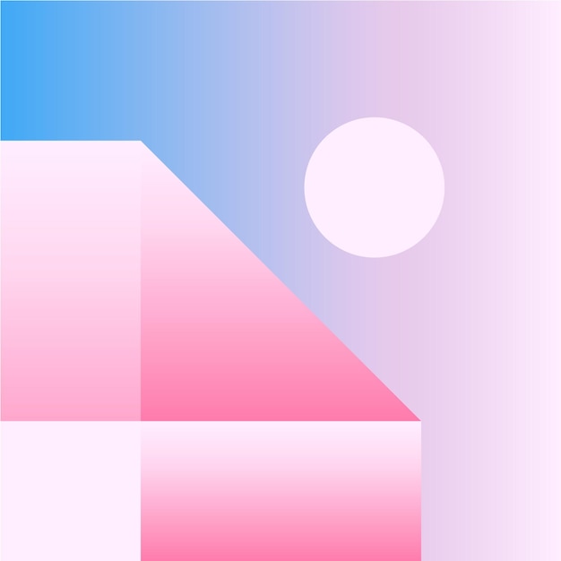 Vector Geometric Smooth blue pink gradient Background in Material Design style Simple Minimalistic Colorful Pattern based on Grid and keyline shapes Artwork Business Web Presentation Cover Fabric