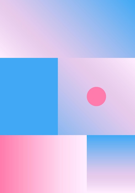 Vector Geometric Smooth blue pink gradient Background in Material Design style Simple Minimalistic Colorful Pattern based on Grid and keyline shapes Artwork Business Web Presentation Cover Fabric