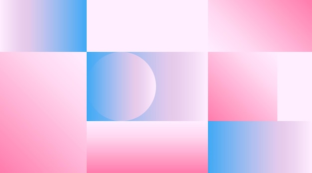 Vector Geometric Smooth blue pink gradient Background in Material Design style Simple Minimalistic Colorful Pattern based on Grid and keyline shapes Artwork Business Web Presentation Cover Fabric