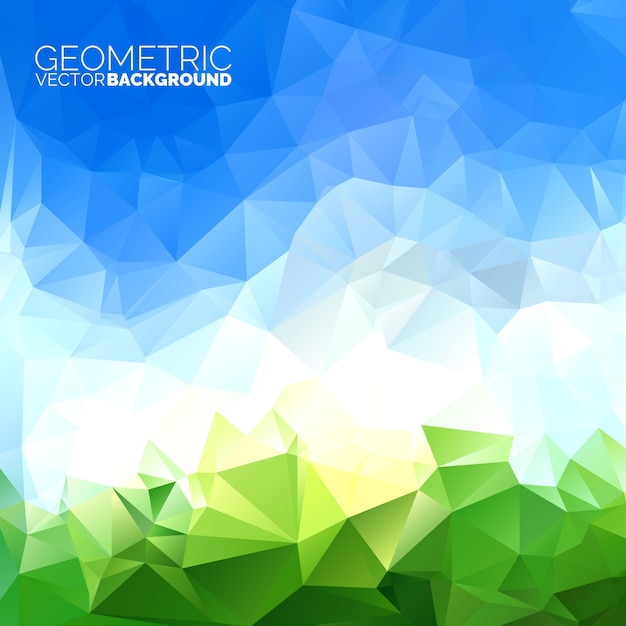 Vector geometric triangles background