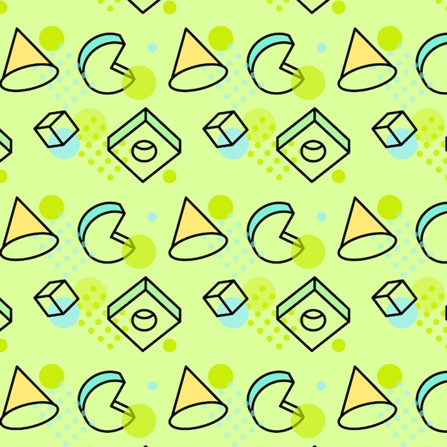 A vector of geometrical shapes vector download 