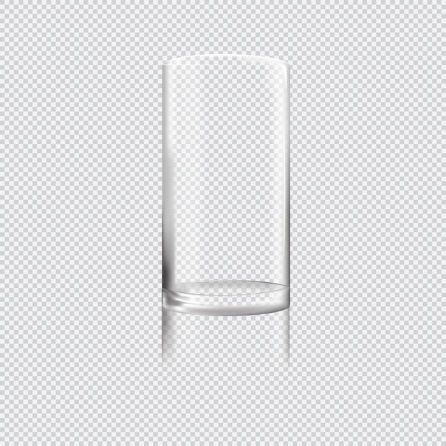 vector glass cup