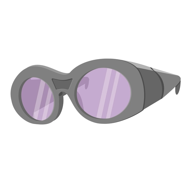 Vector glasses for laser hair removal purple glasses accessory for a beautician eye protection