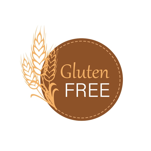 Vector gluten-free icon vector. Vector icon of gluten-free label.