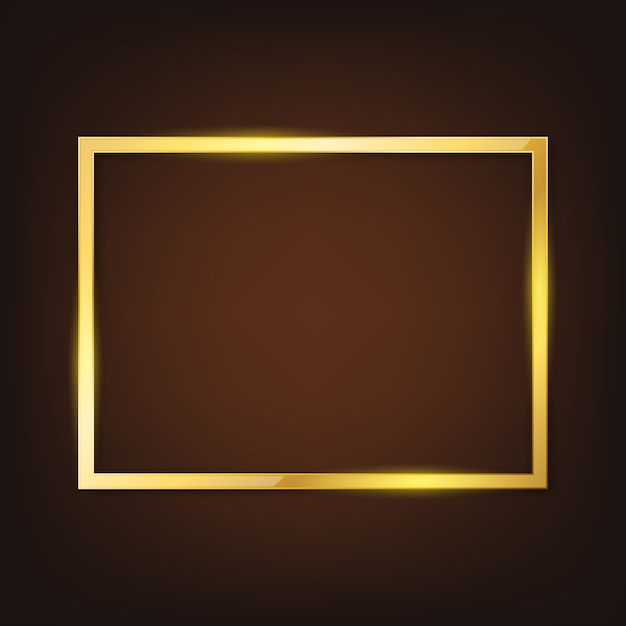 Vector gold frame.