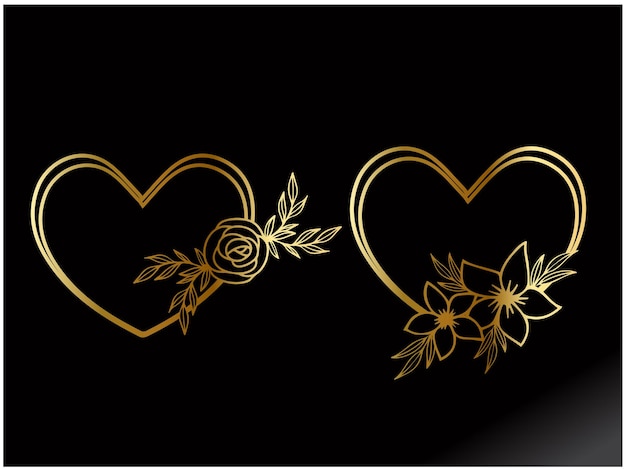 vector golden happy valentines day shiny design