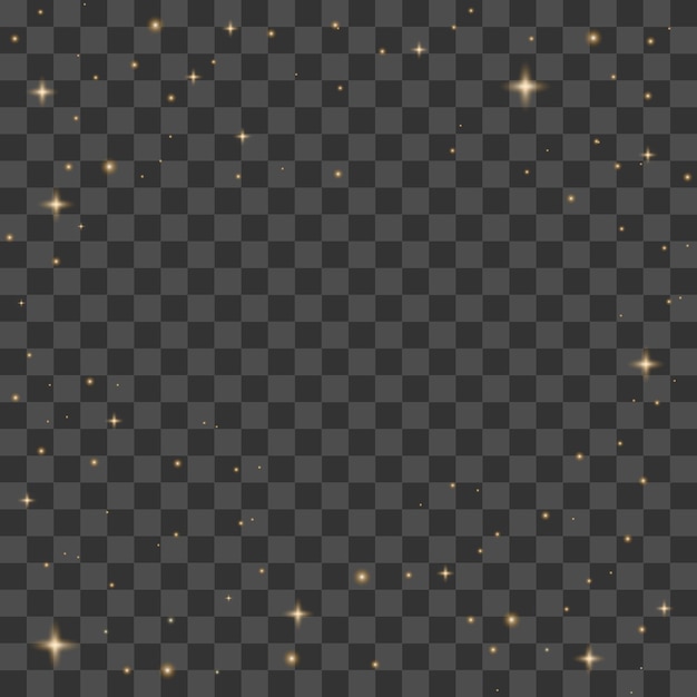 Vector golden night starry background vector horizontal design template dark night star background