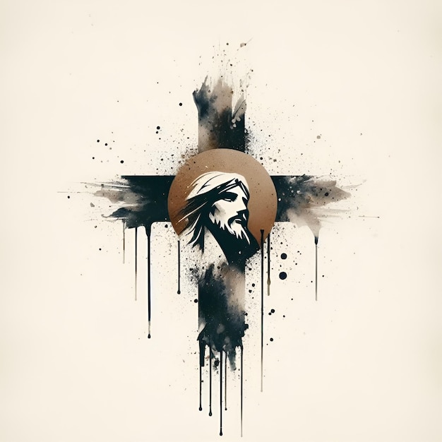 vector good friday christian religious logo design