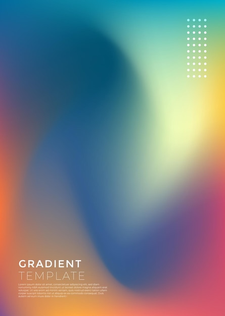 vector gradient cover background template