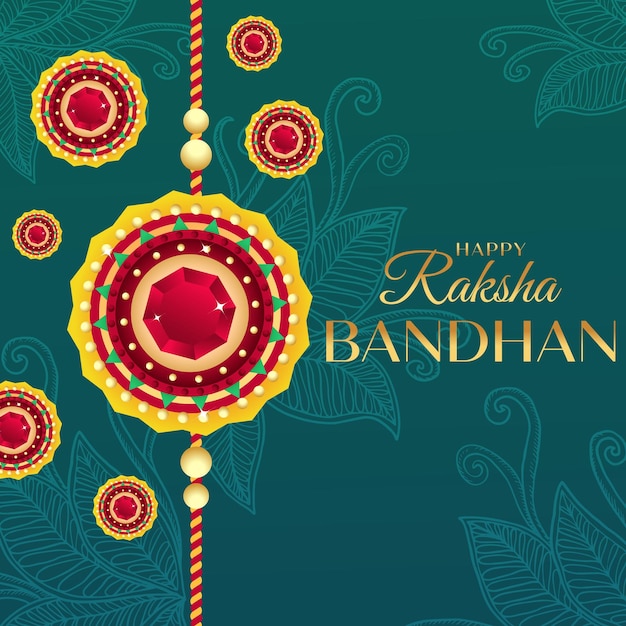 Vector gradient raksha bandhan illustration design