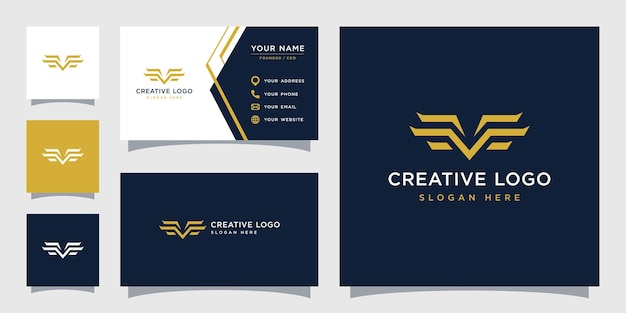 Vector graphic of abstract wings logo design template