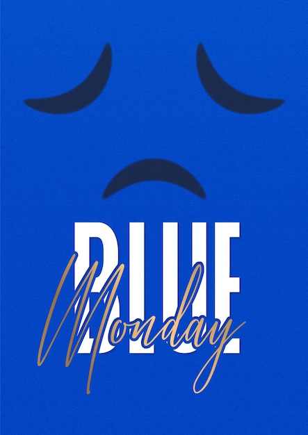 vector graphic of blue Monday good for blue Monday celebration