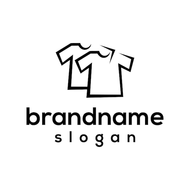 Vector graphic of clothes logo design template