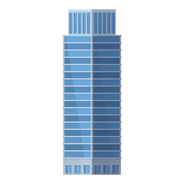 Vector vector graphic of a contemporary tall glass building