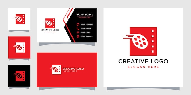 Vector graphic of film logo design template