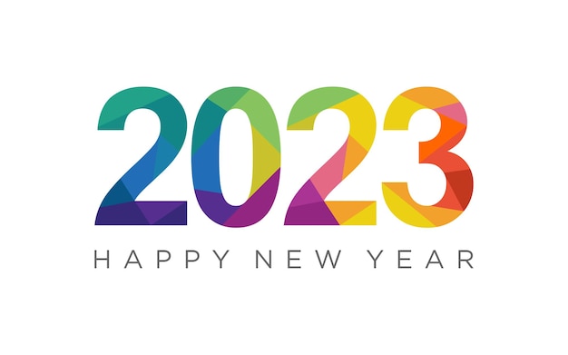 Vector graphic of happy new year 2023 logo design template