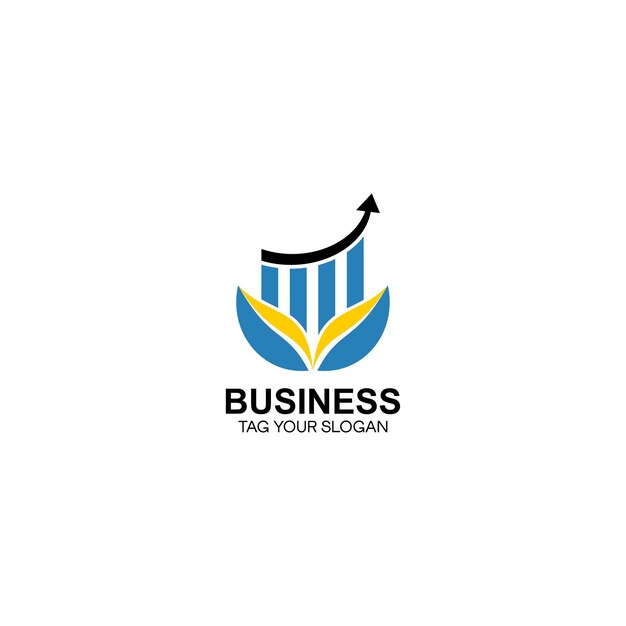 vector graphic illustration of business company logo in economics