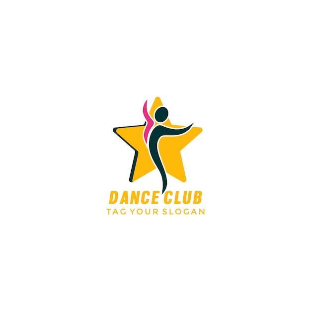 vector graphic illustration of dance club logo