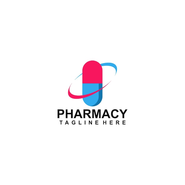 vector graphic illustration design pharmacy logo