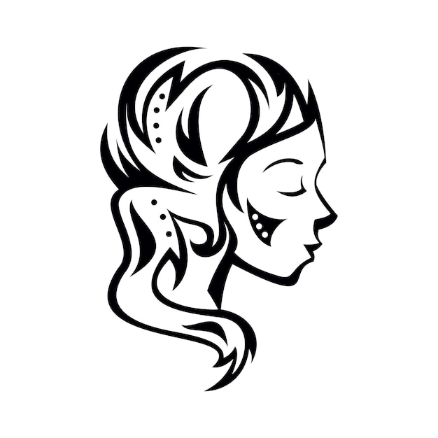 Vector graphic illustration of zodiac signs Virgo All zodiac signs in the concept of tattoos