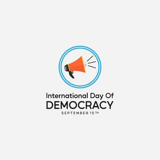 vector graphic of international day of democracy logo.