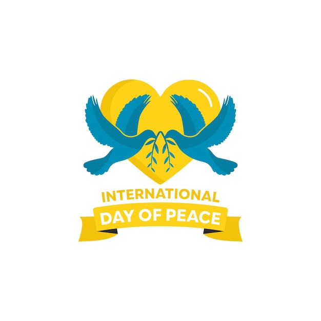 vector graphic of international day of peace logo. peace icon.