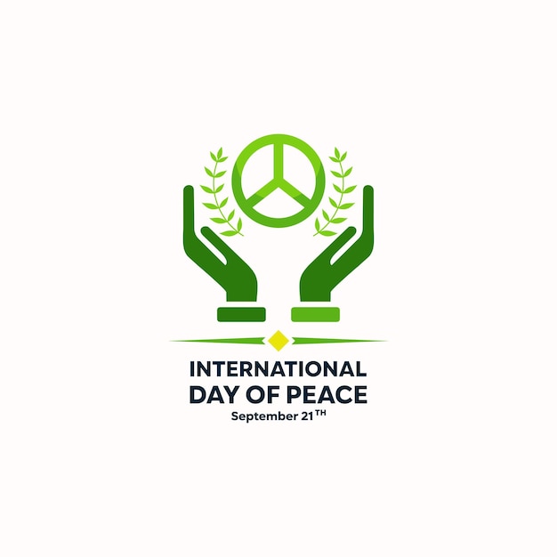 vector graphic of international day of peace logo. peace icon.