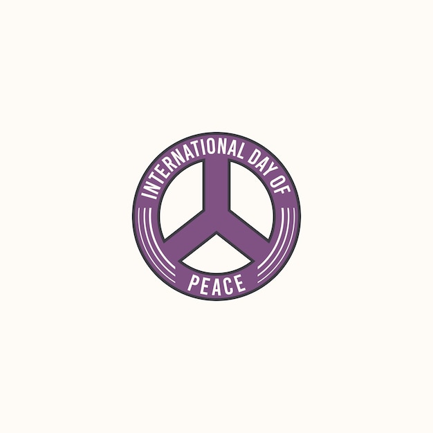 vector graphic of international day of peace logo. peace icon.