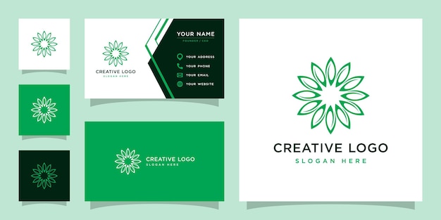 Vector graphic of leaf logo design template