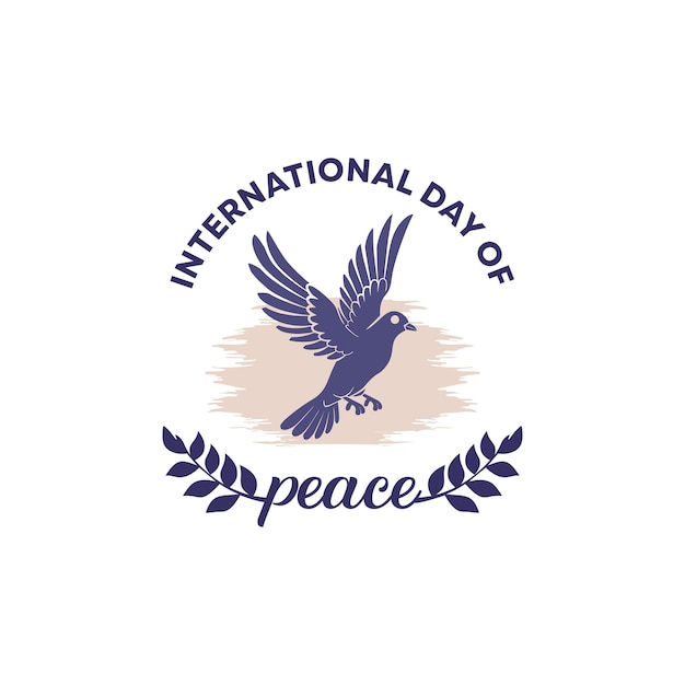 vector graphic of memorial international peace day logo