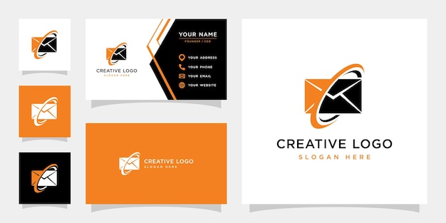 Vector graphic of message logo design template