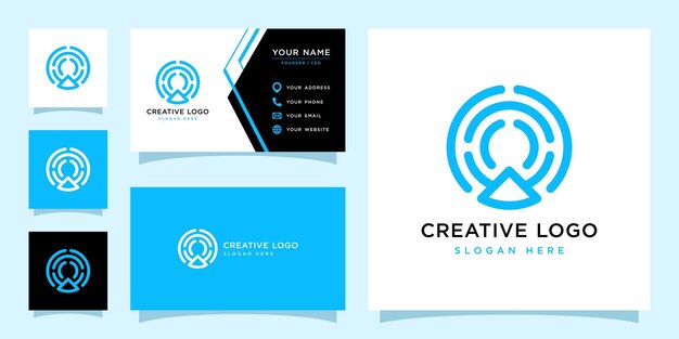 Vector graphic of network logo design template