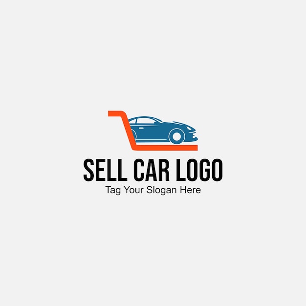 vector graphic of online car buying and selling shop logo. car shop logo.