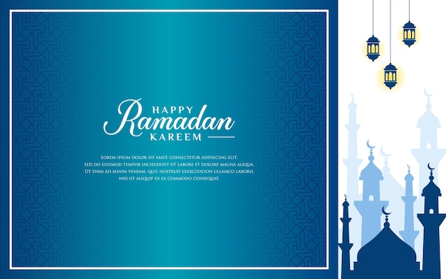 Vector graphic of ramadan kareem background suitable for banners greeting cards flyers poster