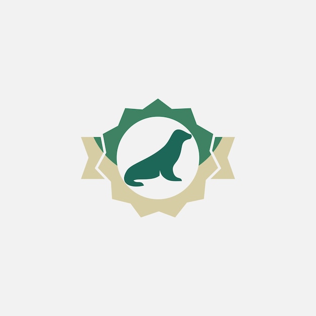 vector graphic of seal mammal logo