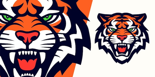 Vector Graphic for Sport and ESport Teams Sleek Minimalist Tiger Logo