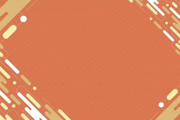 Vector graphic Template abstract background with geometric line orange color