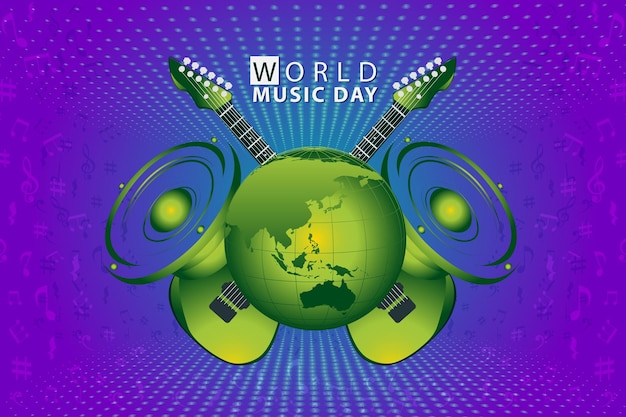 vector graphic of world music day good for world music day celebration